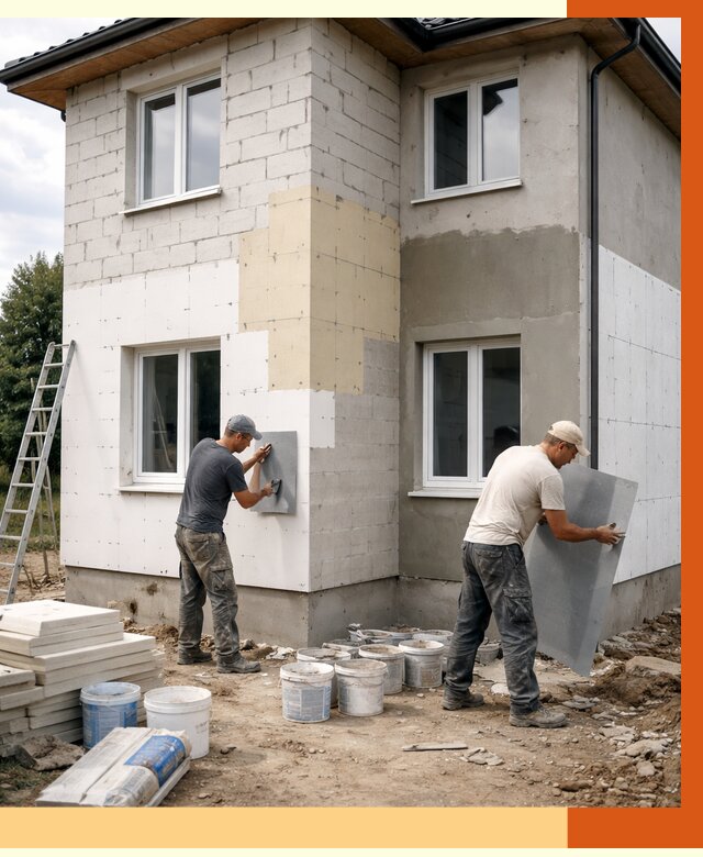 Утепление дома из газобетона в Донском от 4255 руб./м² — заказать у ТепломастерДнс